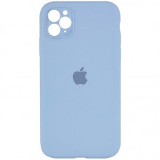 Чохол Silicone Case Square Full Camera Protective (AA) для Apple iPhone 11 Pro Max (6.5")  Блакитний / Lilac Blue - 00000040236_3