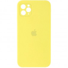 Чохол Silicone Case Square Full Camera Protective (AA) для Apple iPhone 11 Pro Max (6.5")  Жовтий / Yellow - 00000040236_7