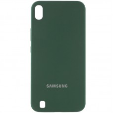 Чохол Silicone Cover Lakshmi (AAA) with Logo для Samsung Galaxy A10 (A105F)  Зелений / Cyprus Green - 00000085726_5