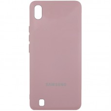 Чохол Silicone Cover Lakshmi (AAA) with Logo для Samsung Galaxy A10 (A105F)  Рожевий / Pink Sand - 00000085726_9