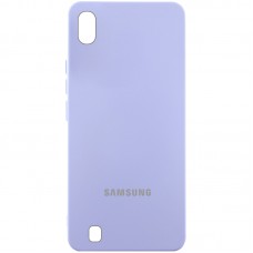 Чохол Silicone Cover Lakshmi (AAA) with Logo для Samsung Galaxy A10 (A105F)  Бузковий / Dasheen - 00000085726_11