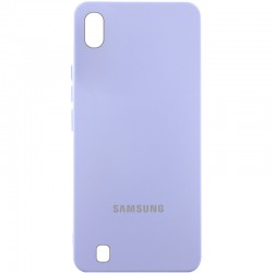 Чохол Silicone Cover Lakshmi (AAA) with Logo для Samsung Galaxy A10 (A105F)  Бузковий / Dasheen - 00000085726_11