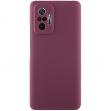 Чохол Silicone Cover Lakshmi Full Camera (AAA) для Xiaomi Redmi Note 10 Pro / 10 Pro Max  Бордовий / Plum - 00000064723_1