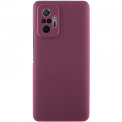 Чохол Silicone Cover Lakshmi Full Camera (AAA) для Xiaomi Redmi Note 10 Pro / 10 Pro Max  Бордовий / Plum - 00000064723_1