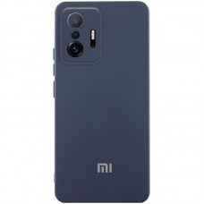 Чохол Silicone Cover Lakshmi Full Camera (AAA) with Logo для Xiaomi 11T / 11T Pro  Темно-синій / Midnight blue - 00000081502_9