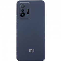 Чохол Silicone Cover Lakshmi Full Camera (AAA) with Logo для Xiaomi 11T / 11T Pro  Темно-синій / Midnight blue - 00000081502_9