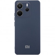 Чохол Silicone Cover Lakshmi Full Camera (AA) with logo для Xiaomi Redmi Note 14 4G (Europe version)  Синій / Midnight blue - 00000078980_4