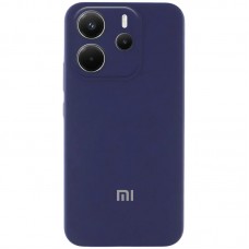 Чохол Silicone Cover Lakshmi Full Camera (AA) with logo для Xiaomi Redmi Note 14 4G (Int. version)  Синій / Midnight blue - 00000078199_3