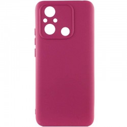 Чохол Silicone Cover Ummi Lakshmi Full Camera (AA) для Xiaomi Redmi 12C / Poco C55  Бордовий / Marsala - 00000082240_2