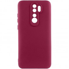 Чохол Silicone Cover Ummi Lakshmi Full Camera (AA) для Xiaomi Redmi Note 8 Pro  Бордовий / Marsala - 00000081127_2