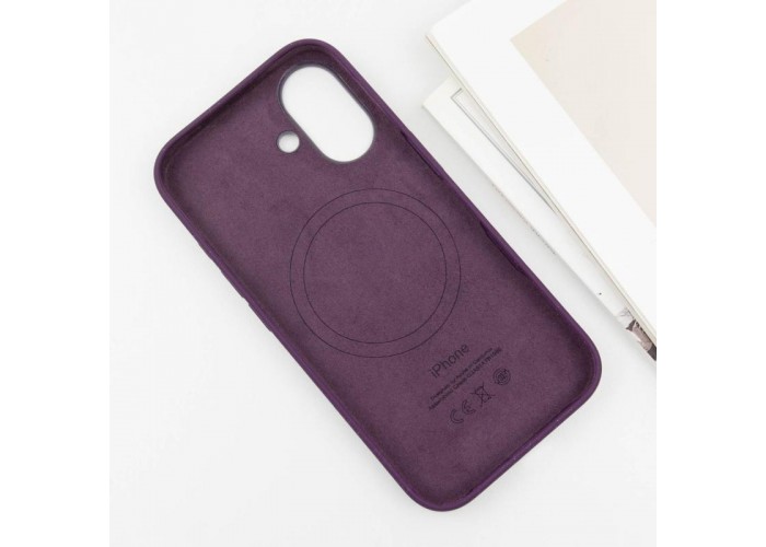 Чохол Silicone case (AAA) with Magsafe and Animation (button) для Apple iPhone 16 Plus (6.7