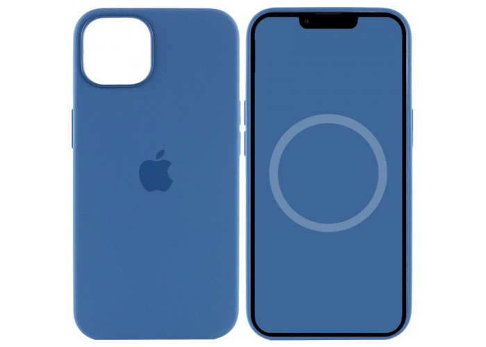 Чохол Silicone case (AAA) with Magsafe and Animation для Apple iPhone 13 (6.1