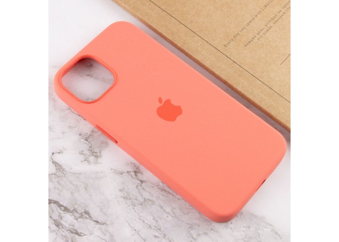 Чохол Silicone case (AAA) with Magsafe and Animation для Apple iPhone 13 (6.1