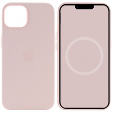 Чохол Silicone case (AAA) with Magsafe and Animation для Apple iPhone 13 (6.1")  Рожевий / Chalk Pink - 00000051653_8