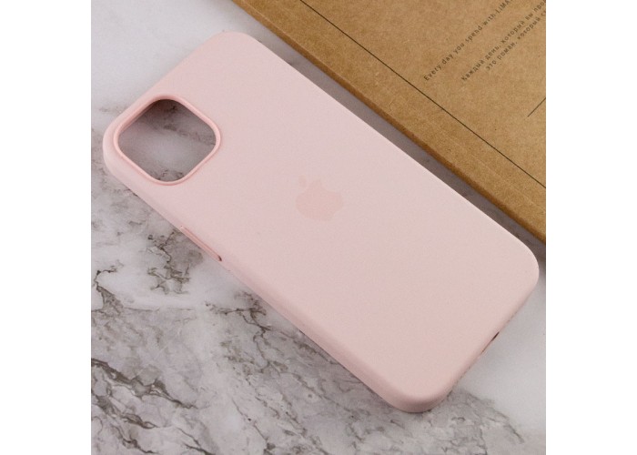 Чохол Silicone case (AAA) with Magsafe and Animation для Apple iPhone 13 (6.1