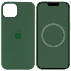 Чохол Silicone case (AAA) with Magsafe and Animation для Apple iPhone 13 (6.1")  Зелений / Clover - 00000051653_1