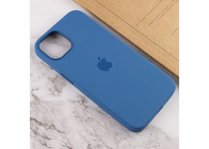 Чохол Silicone case (AAA) with Magsafe and Animation для Apple iPhone 13 (6.1