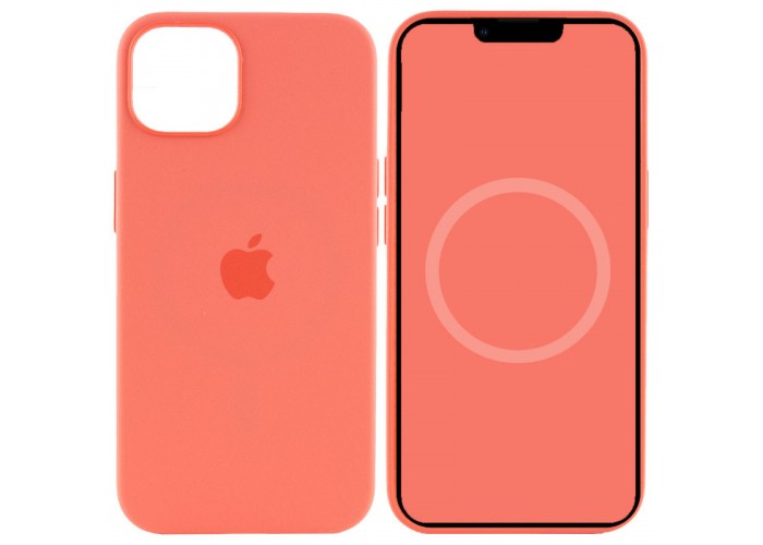 Чохол Silicone case (AAA) with Magsafe and Animation для Apple iPhone 13 (6.1
