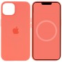 Чохол Silicone case (AAA) with Magsafe and Animation для Apple iPhone 13 (6.1