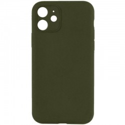 Чохол Silk Full Camera Protective (AA) NO LOGO для Apple iPhone 12 (6.1")  Зелений / Dark Olive - 00000070224_18