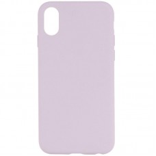 Чохол Silicone Case Full Protective (AA) NO LOGO для Apple iPhone X / XS (5.8")  Бузковий / Lilac - 00000072439_35