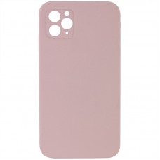 Чохол Silicone Case Square Full Camera Protective (AA) NOLOGO для Apple iPhone 11 Pro (5.8")  Рожевий / Pink Sand - 00000072155_19