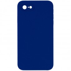 Чохол Silicone Case Square Full Camera Protective (AA) NOLOGO для Apple iPhone 6/6s (4.7")  Синій / Deep navy - 00000072148_26