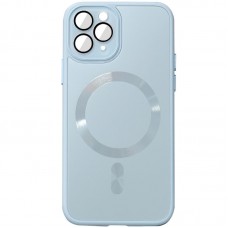 Чохол TPU+Glass Sapphire Midnight with MagSafe для Apple iPhone 14 Pro (6.1")  Блакитний / Blue - 00000065450_2