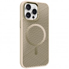 Чохол TPU+PC Carbon Mirage with MagSafe для Apple iPhone 15 Pro (6.1")  Antique White - 00000078108_3