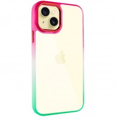 Чохол TPU+PC Fresh sip series для Apple iPhone 14 Plus (6.7")  Салатовий / Рожевий - 00000055585_5