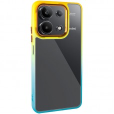 Чохол TPU+PC Fresh sip series для Xiaomi Redmi Note 13 4G  Бірюзовий / Помаранчевий - 00000072169_2
