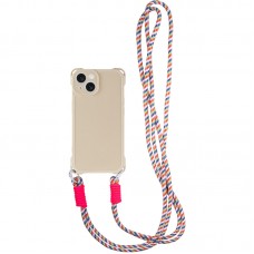 Чохол TPU CrossBody with straps для Apple iPhone 15 (6.1")  Antique White - 00000078826_1