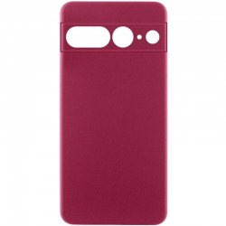 Чохол TPU GETMAN Liquid Silk Full Camera для Google Pixel 7 Pro  Бордовий / Marsala - 00000075770_1
