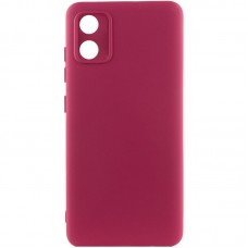 Чохол TPU GETMAN Liquid Silk Full Camera для Motorola Moto E13  Бордовий / Marsala - 00000074054_1
