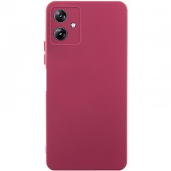 Чохол TPU GETMAN Liquid Silk Full Camera для Motorola Moto G54  Бордовий / Marsala - 00000077919_1