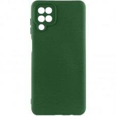 Чохол TPU GETMAN Liquid Silk Full Camera для Samsung Galaxy A12  Зелений / Dark green - 00000073783_3