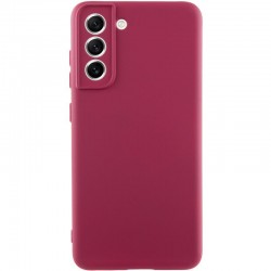 Чохол TPU GETMAN Liquid Silk Full Camera для Samsung Galaxy S21  Бордовий / Marsala - 00000074061_1