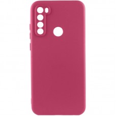 Чохол TPU GETMAN Liquid Silk Full Camera для Xiaomi Redmi Note 8T  Бордовий / Marsala - 00000073805_1