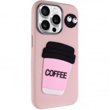 Чохол TPU Leather Toys для Apple iPhone 14 Pro (6.1")  Coffee / Pink - 00000078576_3