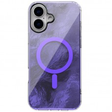 Чохол TPU Shiny Mountain (MagFit) для Apple iPhone 16 (6.1")  Purple - 00000077655_6