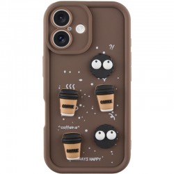 Чохол TPU Toys Case для Apple iPhone 16 (6.1")  Brown / Always Happy - 00000072856_3