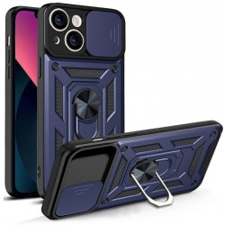 Чохол Ummi Camshield Serge Ring для Apple iPhone 13 (6.1")  Синій - 00000080688_6