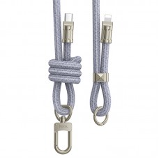 Дата кабель-шнурок Hoco GH7 Elegant Type-C to Lightning (1.8m)  Denim Blue - 00000074149_1