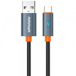 Дата кабель Amaya C58 USB to Type-C 100W (1m)  Gray - 00000084613_1