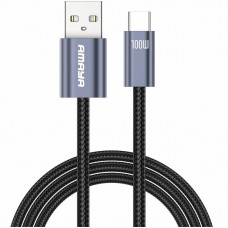 Дата кабель Amaya C62 USB to Type-C 100W (2m)  Gray - 00000084615_1