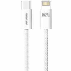 Дата кабель Amaya CL64 Type-C to Lightning 27W (1m)  White - 00000084617_1