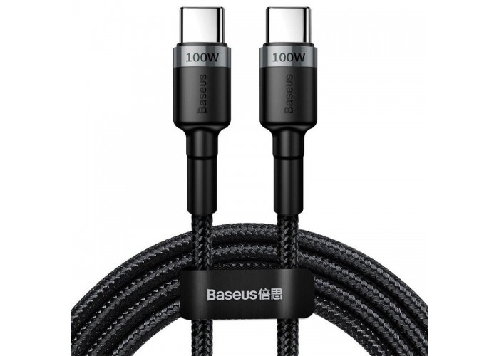 Дата кабель Baseus Cafule Type-C to Type-C PD2.0 100W (2m) (CATKLF-AL)
