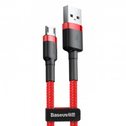 Дата кабель Baseus Cafule MicroUSB Cable 2.4A (1m) (CAMKLF-B)  Червоний - 00000034278_3