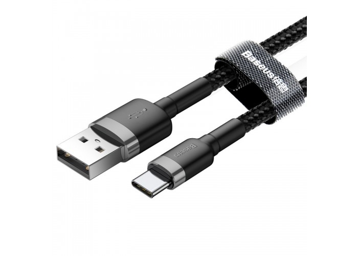 Дата кабель Baseus Cafule USB to Type-C Cable 3A (0.5m) (CATKLF-A)
