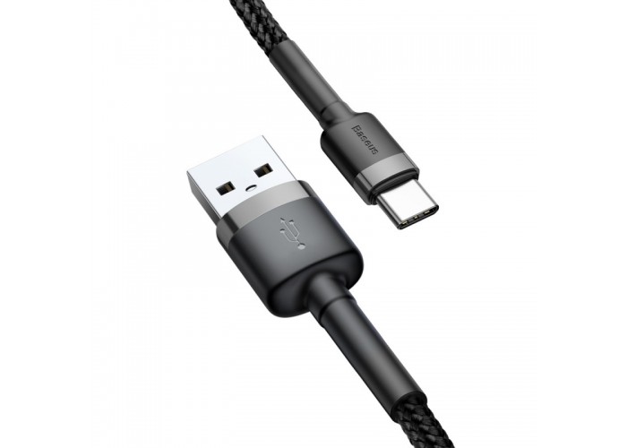 Дата кабель Baseus Cafule USB to Type-C Cable 3A (0.5m) (CATKLF-A)